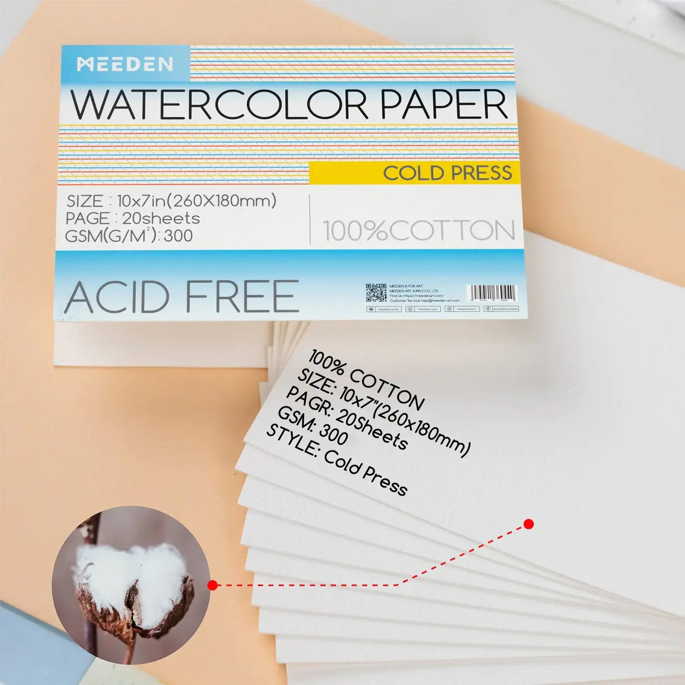 MEEDEN Art schilderpapier cold press