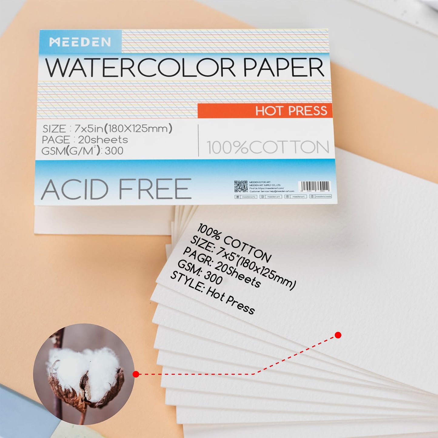 MEEDEN Art schilderpapier hot press
