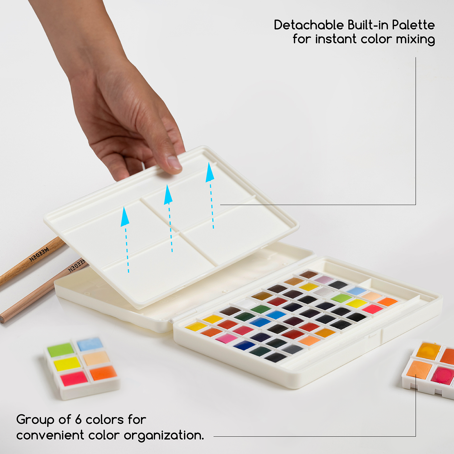 MEEDEN Art 48 kleuren aquarelverfset - 4