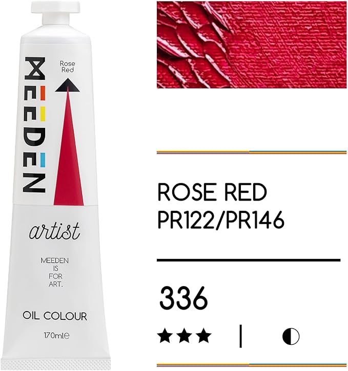 MEEDEN Art rose red olieverf 170 ml | Schilderverf Club