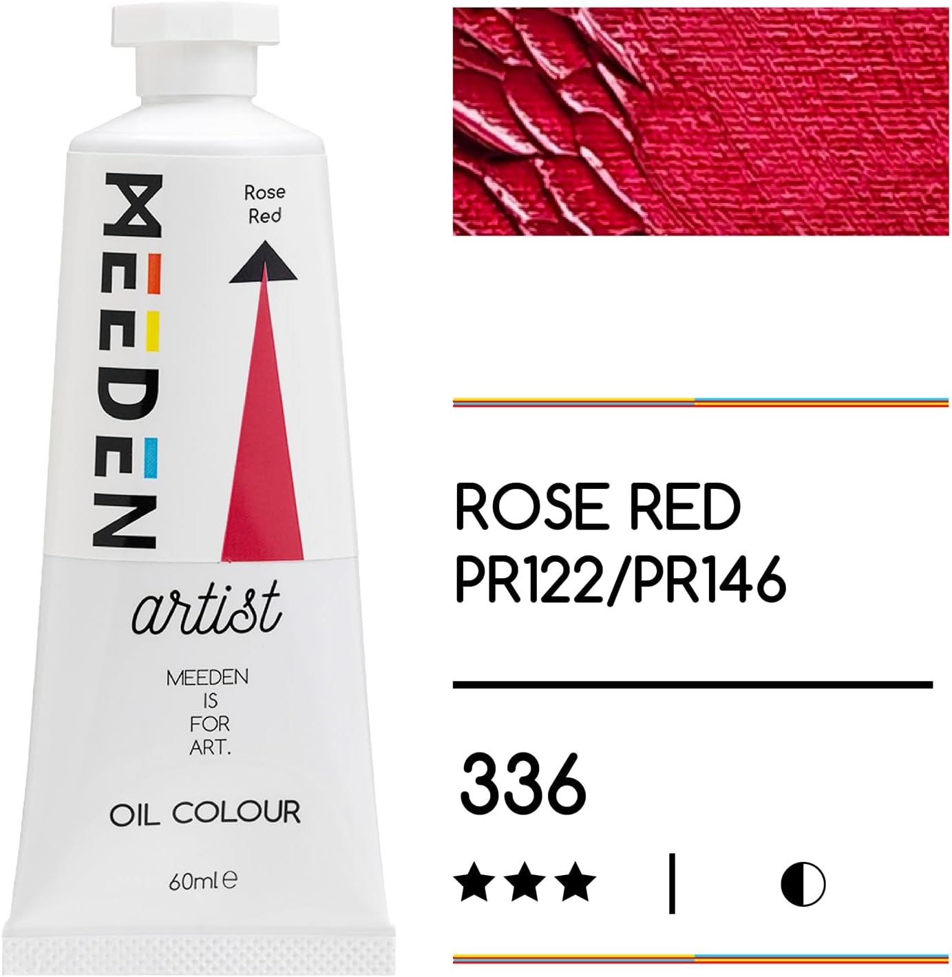 MEEDEN Art rose red olieverf 60 ml 2