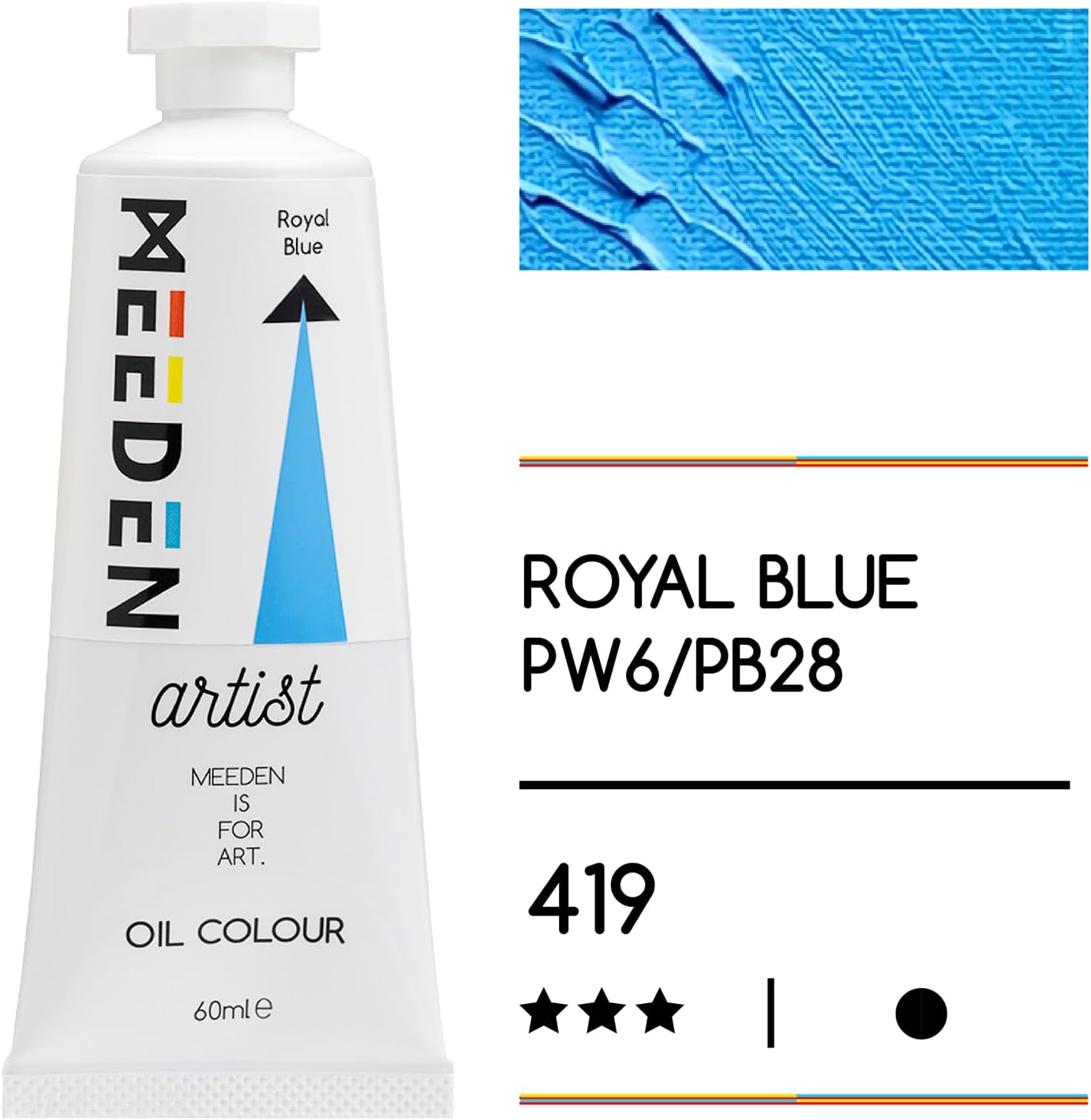 MEEDEN Art royal blue olieverf 60 ml