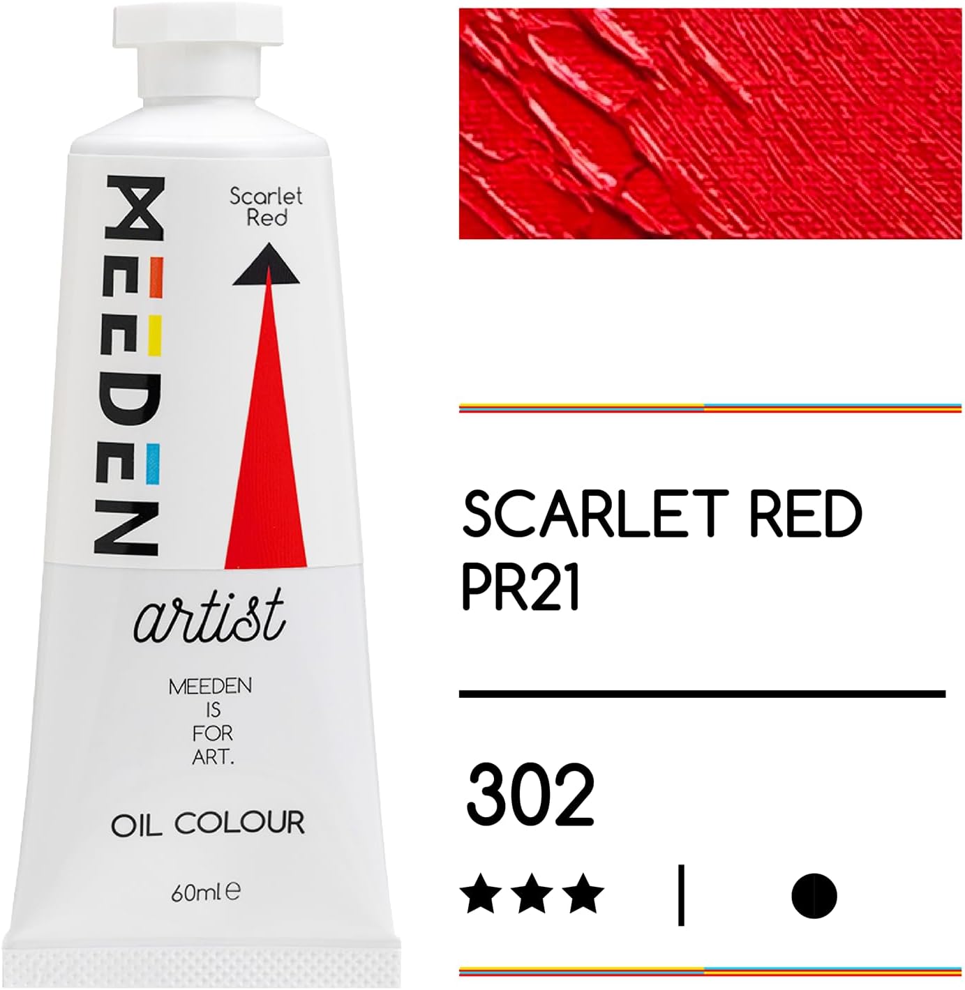 MEEDEN Art scarlet red olieverf 60 ml 2