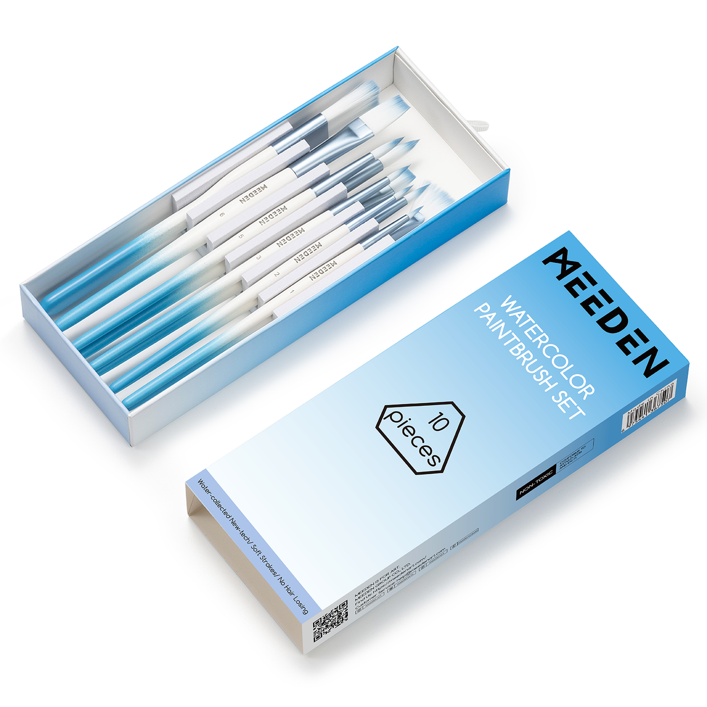 MEEDEN Art 10-delige aquarelverf penselenset