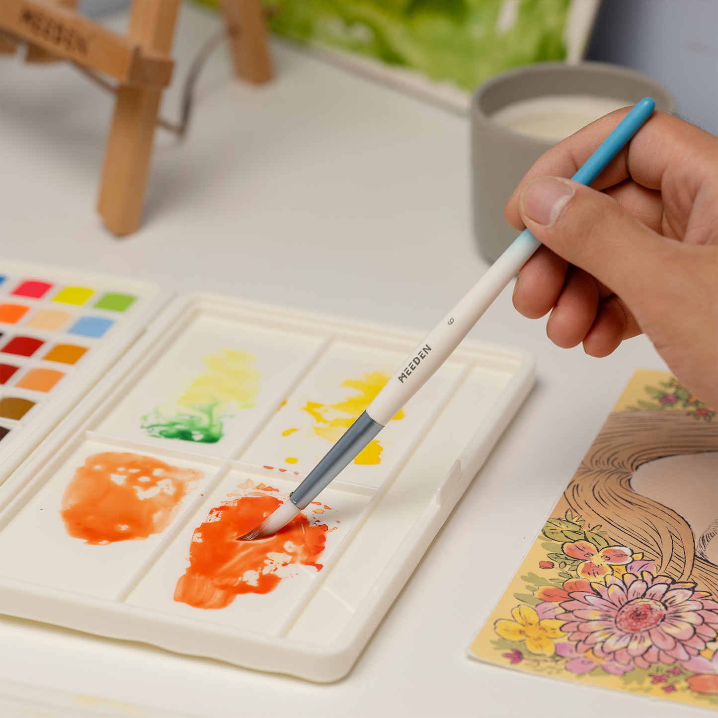 MEEDEN Art 10‑delige aquarelverf penselenset 3 | Schilderverf Club