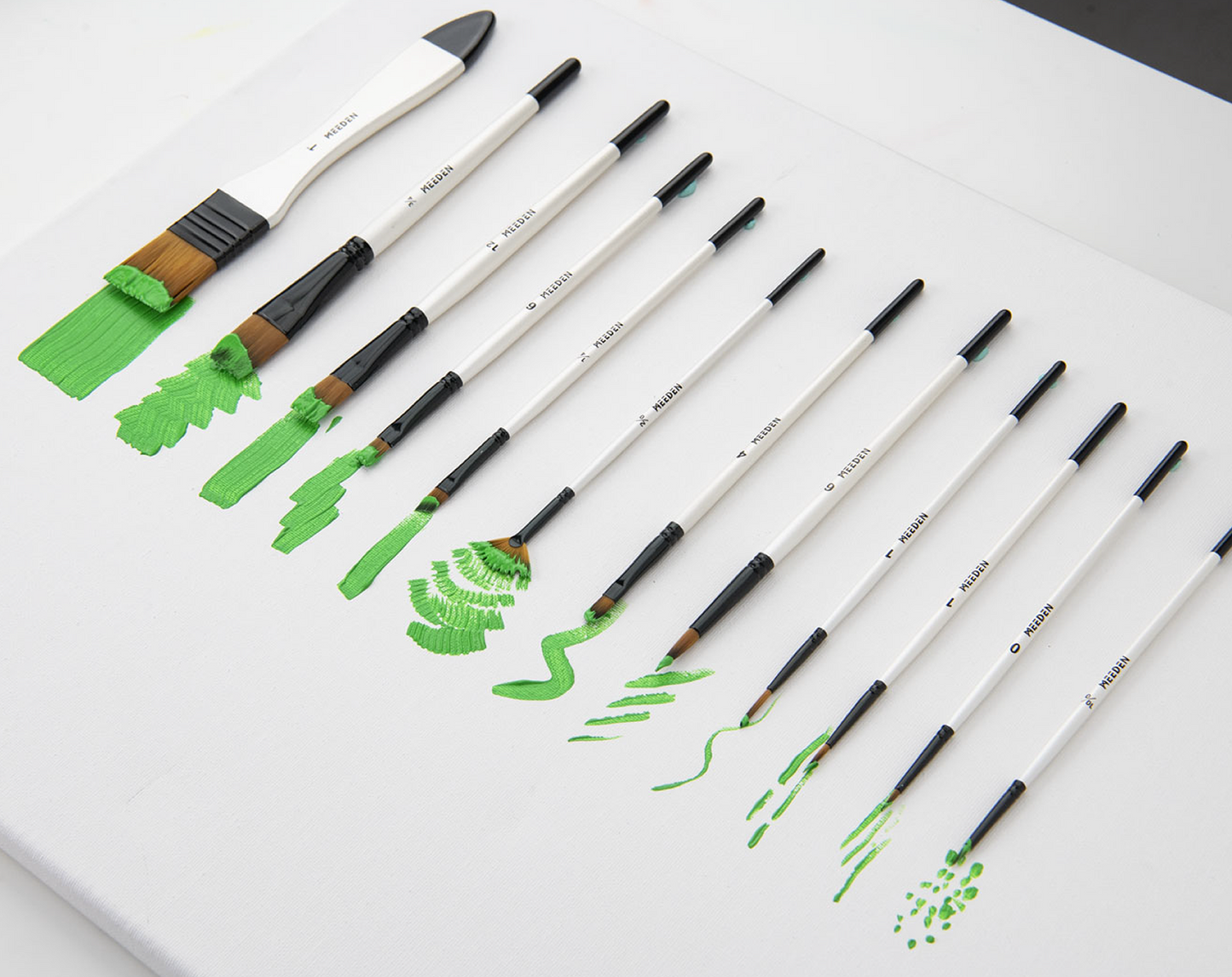 MEEDEN Art 12‑delige acrylverf penselenset 3 | Schilderverf Club