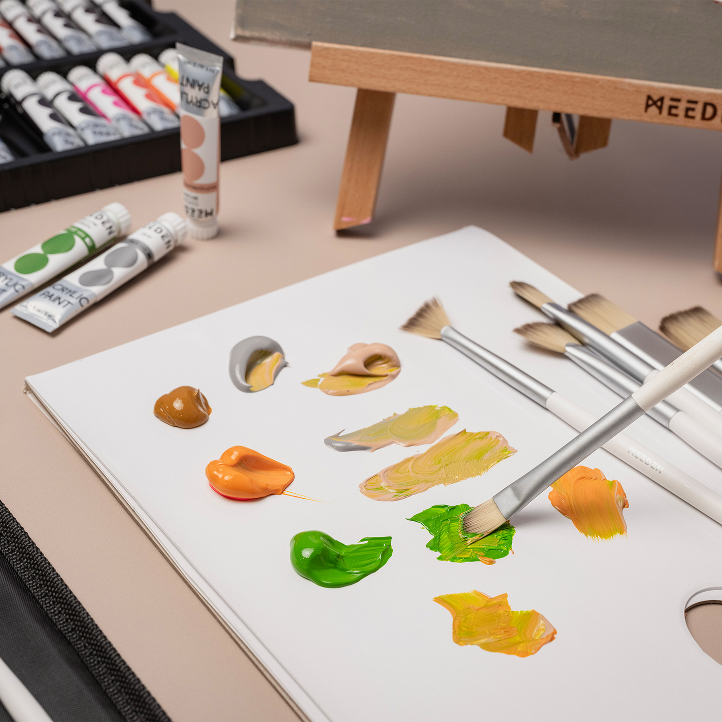 MEEDEN Art 15-delige acrylverf penselenset 4 | Schilderverf Club
