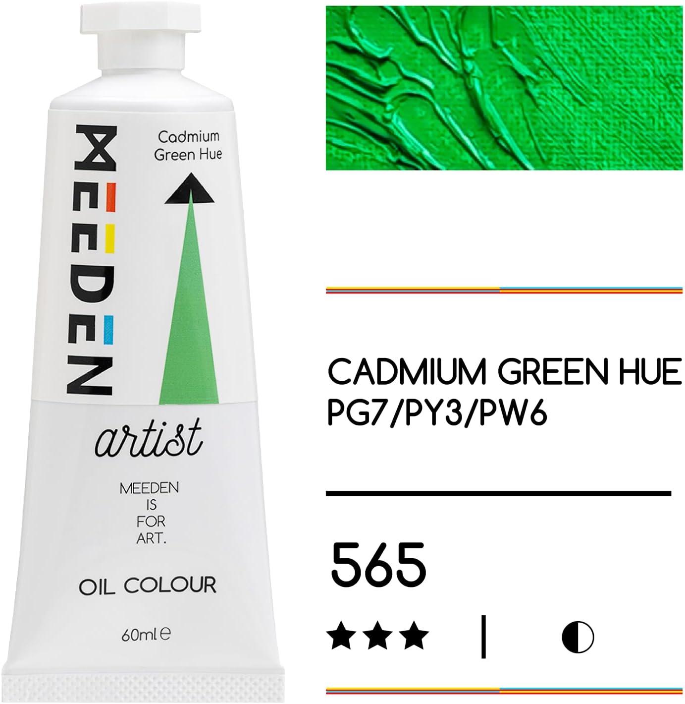 MEEDEN Art Cadmium green hue olieverf 60 ml | Schilderverf Club