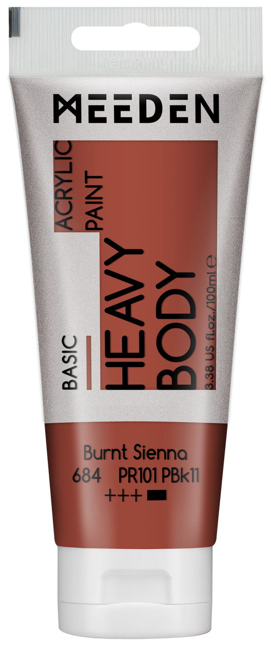 MEEDEN Art acrylverf Burnt Sienna 100ml tube | Schilderverf Club