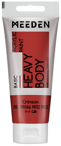 Acrylverf Karmijnrood heavy body 100 ml – MEEDEN Art