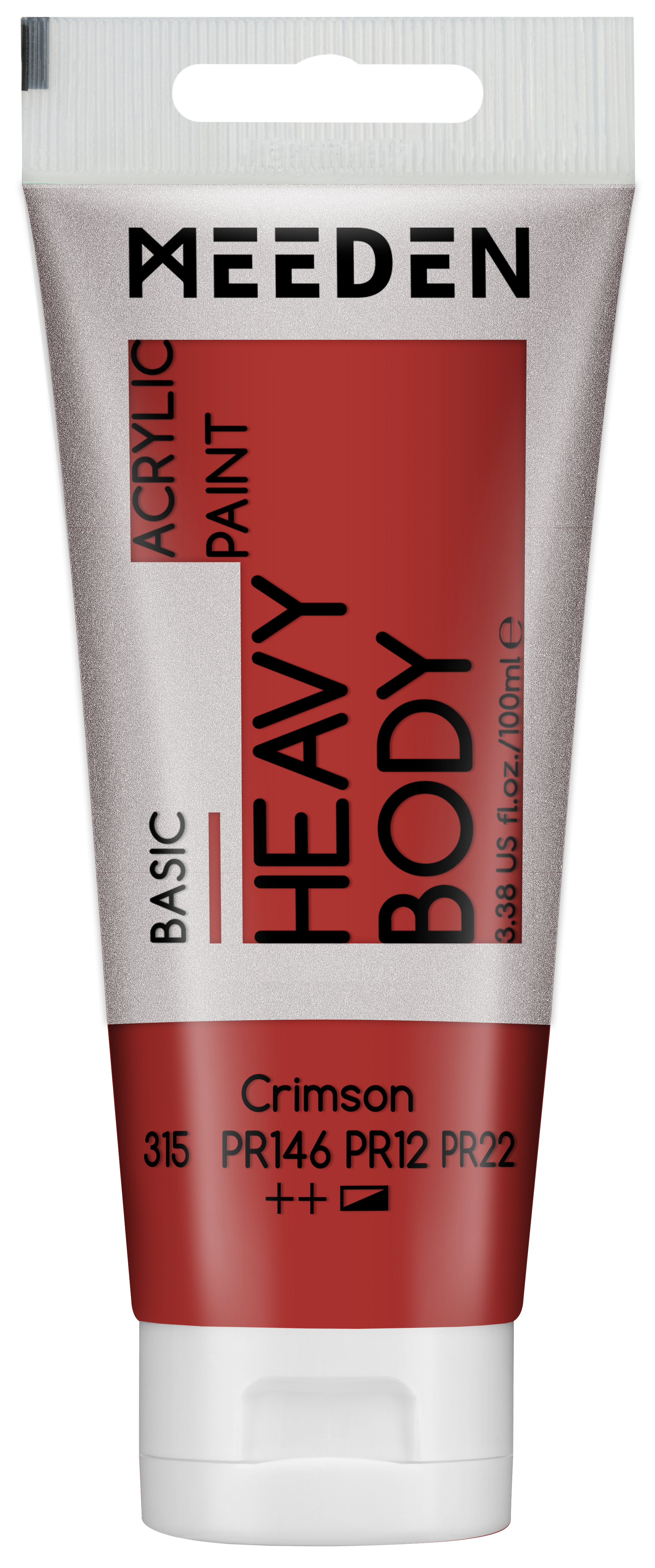 MEEDEN Art acrylverf Crimson 100ml tube | Schilderverf Club