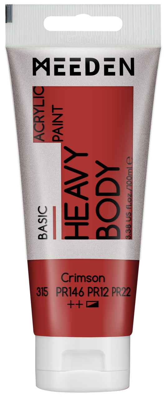 MEEDEN Art acrylverf Crimson 100ml tube | Schilderverf Club