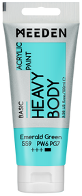 Acrylverf Smaragdgroen heavy body 100 ml – MEEDEN Art