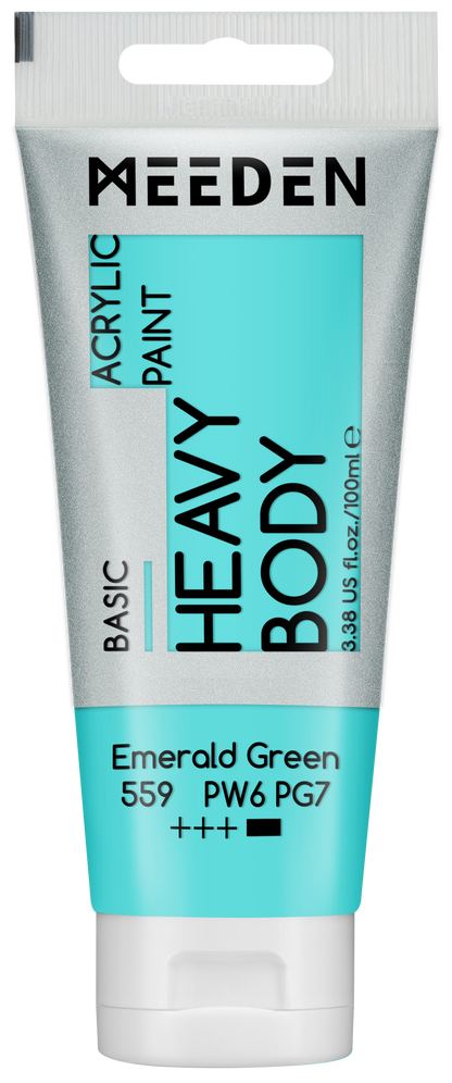 MEEDEN Art acrylverf Emerald Green 100ml tube | Schilderverf Club