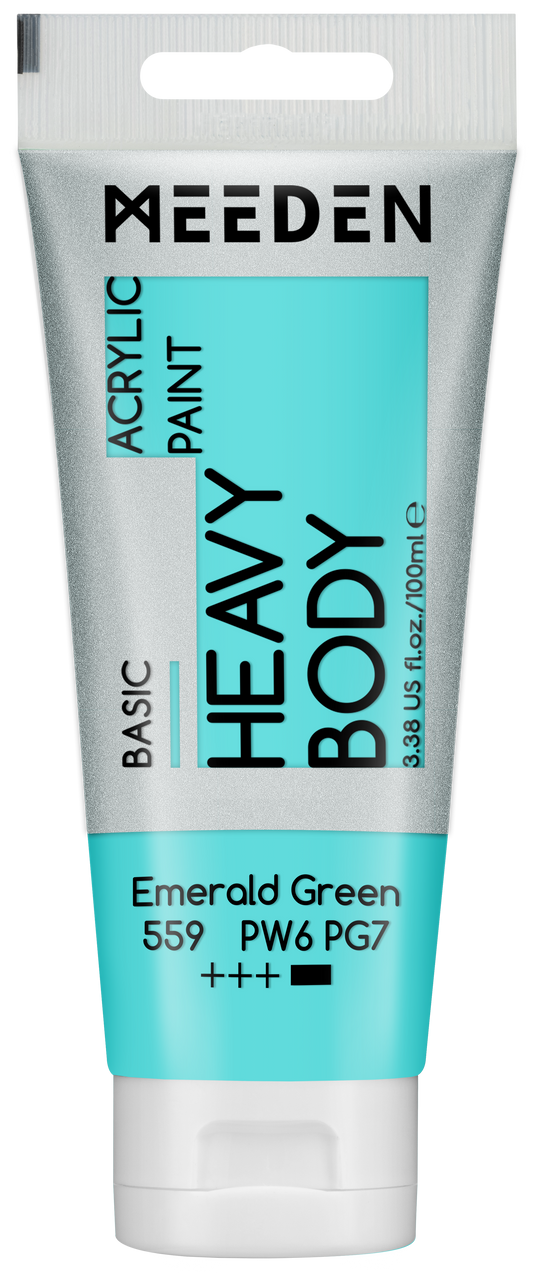 MEEDEN Art acrylverf Emerald Green 100ml tube | Schilderverf Club