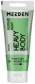 Acrylverf Lichtgroen heavy body 100 ml – MEEDEN Art