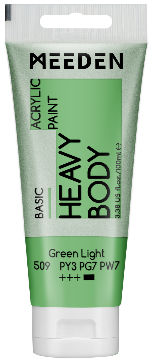 MEEDEN Art acrylverf Green Light 100ml tube | Schilderverf Club