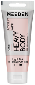 Acrylverf Lichtroze heavy body 100 ml – MEEDEN Art