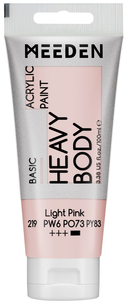MEEDEN Art acrylverf Light Pink 100ml tube | Schilderverf Club