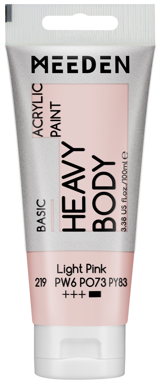 MEEDEN Art acrylverf Light Pink 100ml tube | Schilderverf Club