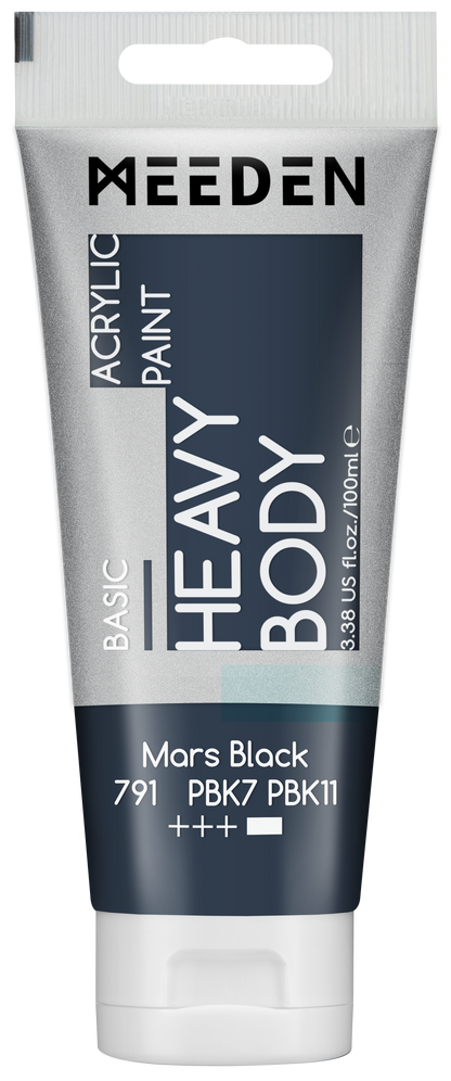 MEEDEN Art acrylverf Mars Black 100ml tube | Schilderverf Club