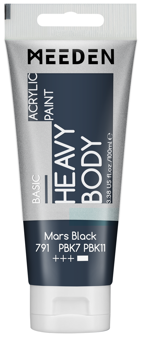 MEEDEN Art acrylverf Mars Black 100ml tube | Schilderverf Club