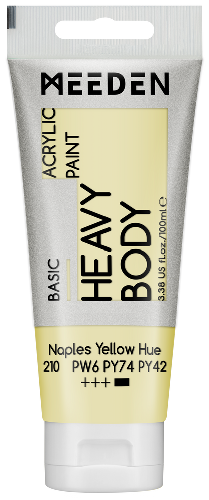 MEEDEN Art acrylverf Naples Yellow Hue 100ml tube | Schilderverf Club