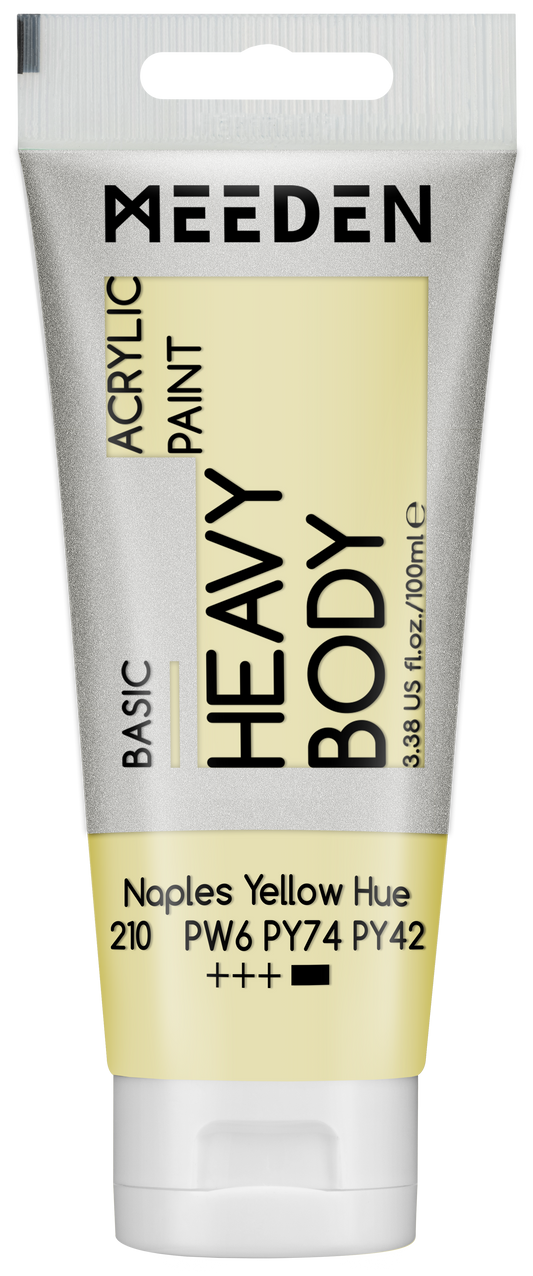 MEEDEN Art acrylverf Naples Yellow Hue 100ml tube | Schilderverf Club
