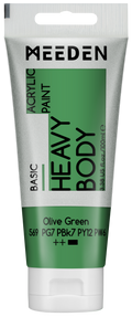 Acrylverf Olijfgroen heavy body 100 ml – MEEDEN Art