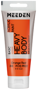 Acrylverf Oranjerood heavy body 100 ml – MEEDEN Art