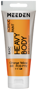 Acrylverf Oranjegeel heavy body 100 ml – MEEDEN Art