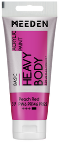 Acrylverf Perzikrood heavy body 100 ml – MEEDEN Art