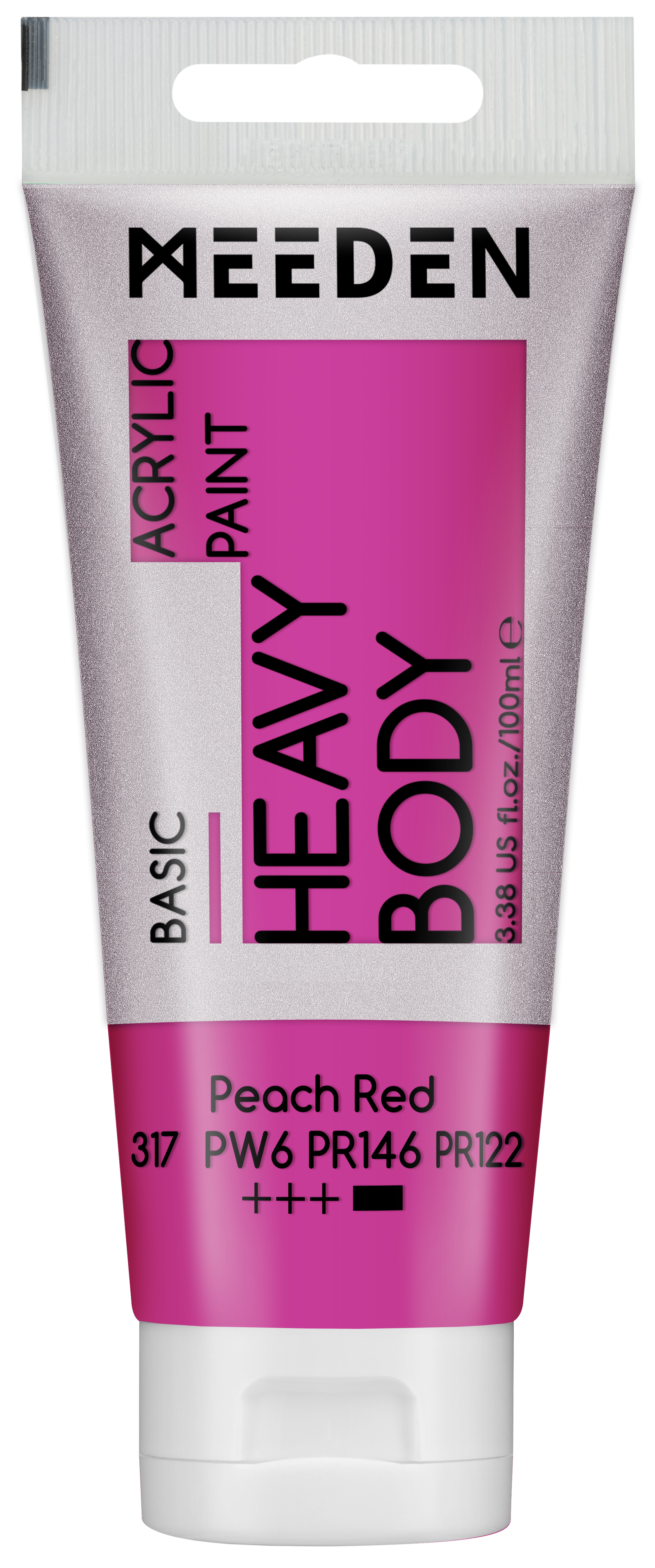MEEDEN Art acrylverf Peach Red 100ml tube | Schilderverf Club