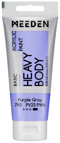 Acrylverf Paarsgrijs heavy body 100 ml – MEEDEN Art