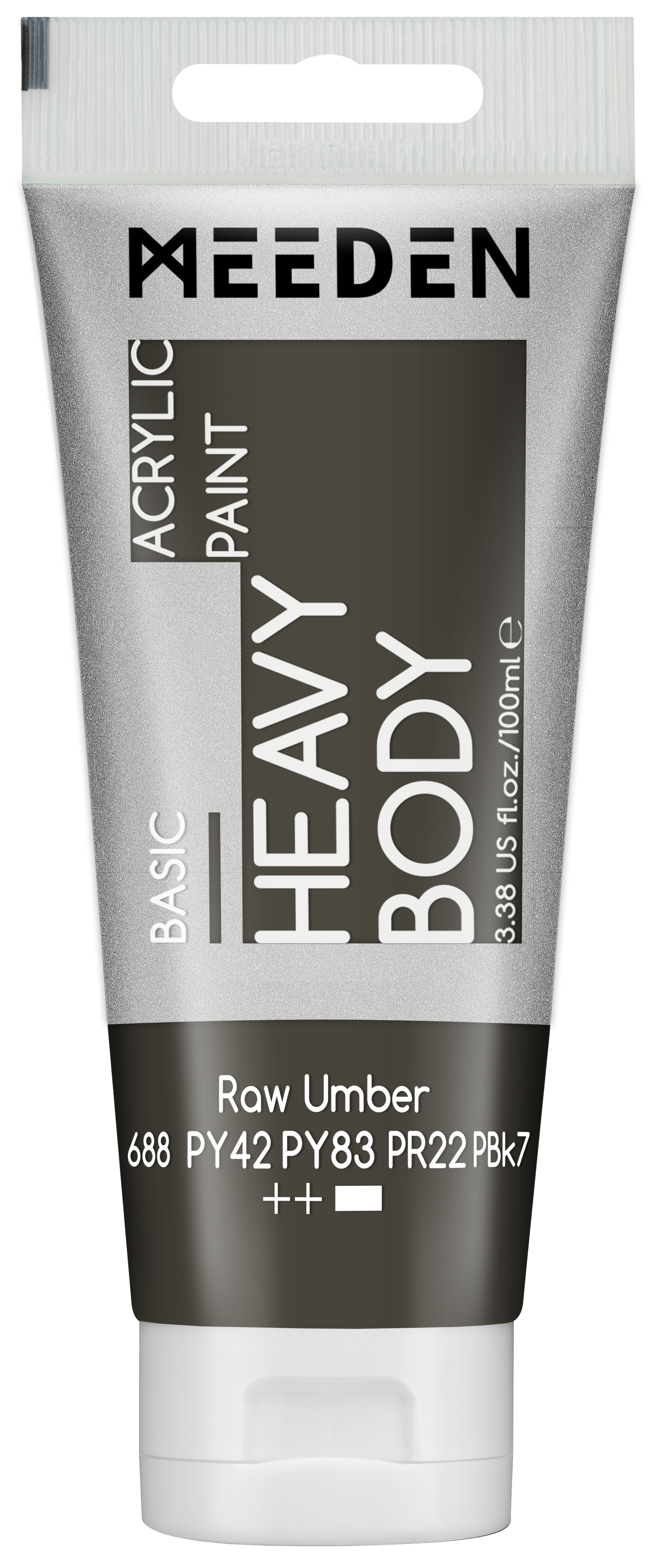 MEEDEN Art acrylverf Raw Umber 100ml tube | Schilderverf Club