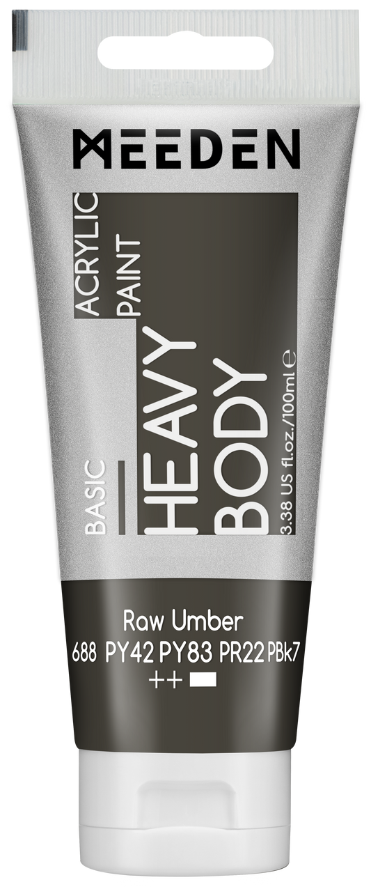 MEEDEN Art acrylverf Raw Umber 100ml tube | Schilderverf Club