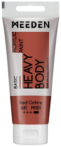 Acrylverf Okerrood heavy body 100 ml – MEEDEN Art