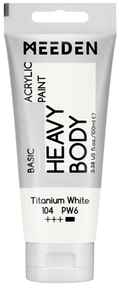Acrylverf Titaanwit heavy body 100 ml – MEEDEN Art