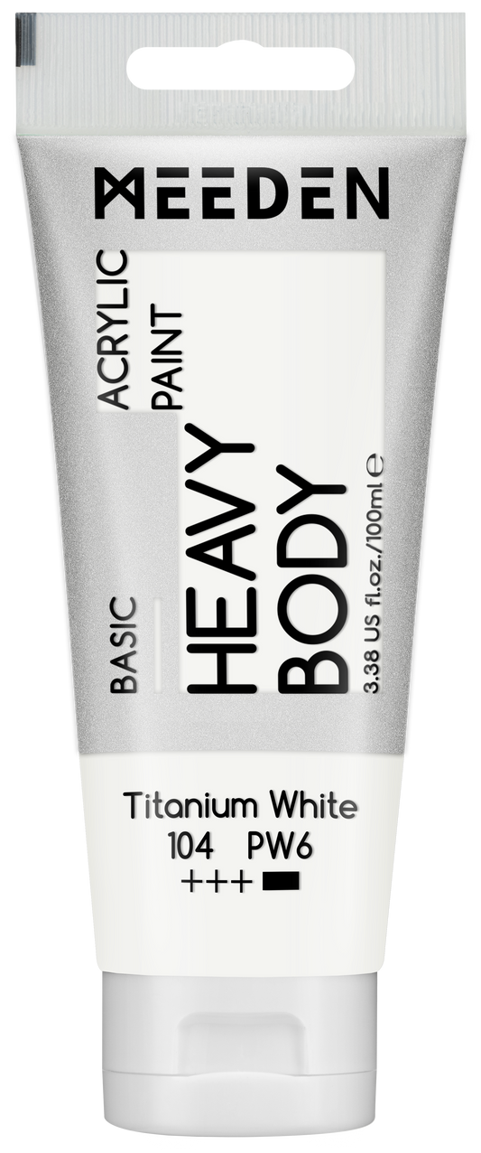 MEEDEN Art acrylverf Titanium White 100ml tube | Schilderverf Club