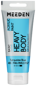 Acrylverf Turquoiseblauw heavy body 100 ml – MEEDEN Art