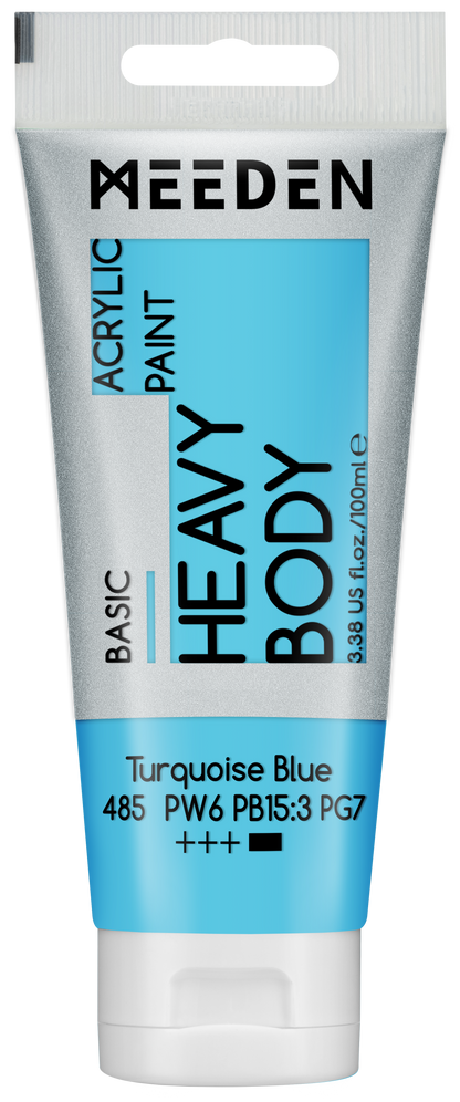 MEEDEN Art acrylverf Turquoise Blue 100ml tube | Schilderverf Club