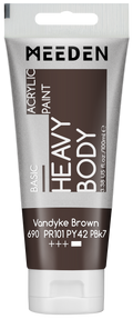 Acrylverf Vandijk Bruin heavy body 100 ml – MEEDEN Art