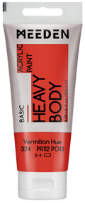 Acrylverf Vermiljoen heavy body 100 ml – MEEDEN Art