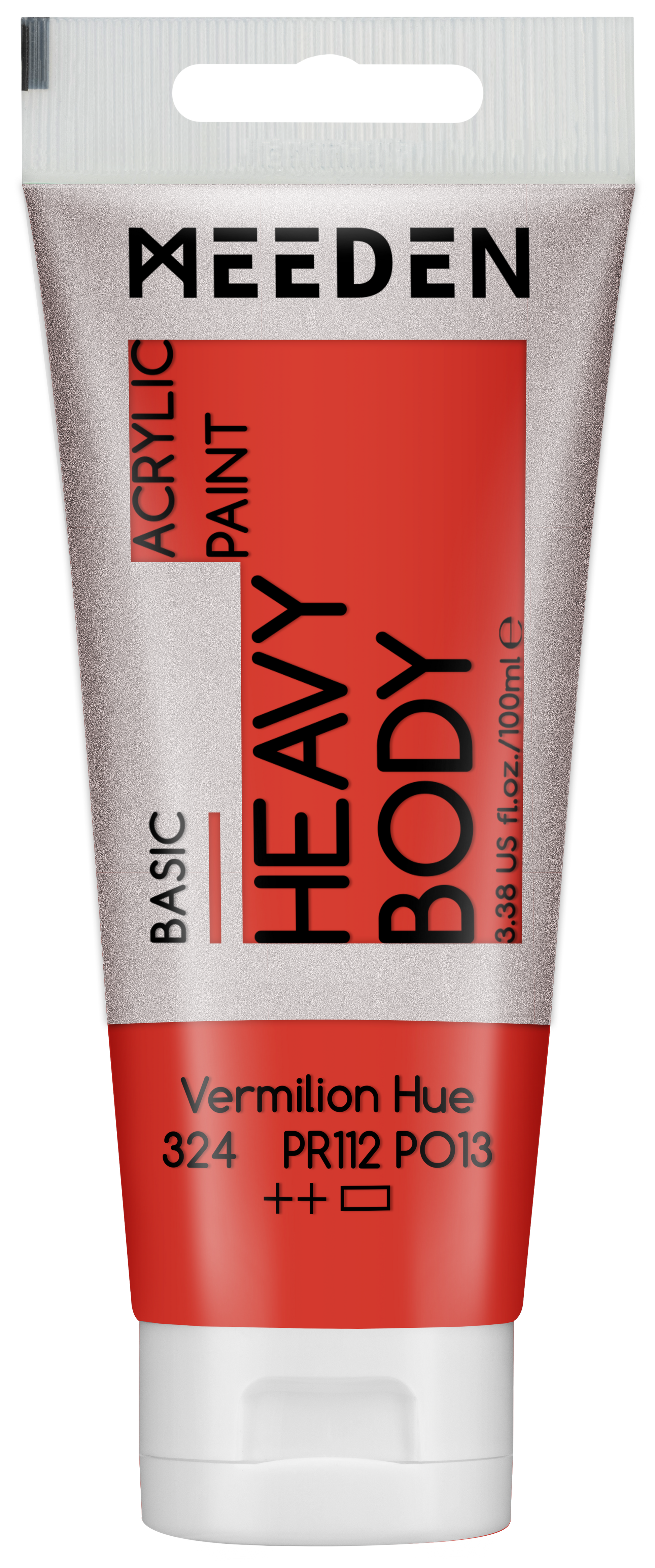 MEEDEN Art acrylverf Vermilion Hue 100ml tube | Schilderverf Club