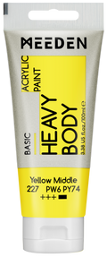 Acrylverf Middengeel heavy body 100 ml – MEEDEN Art