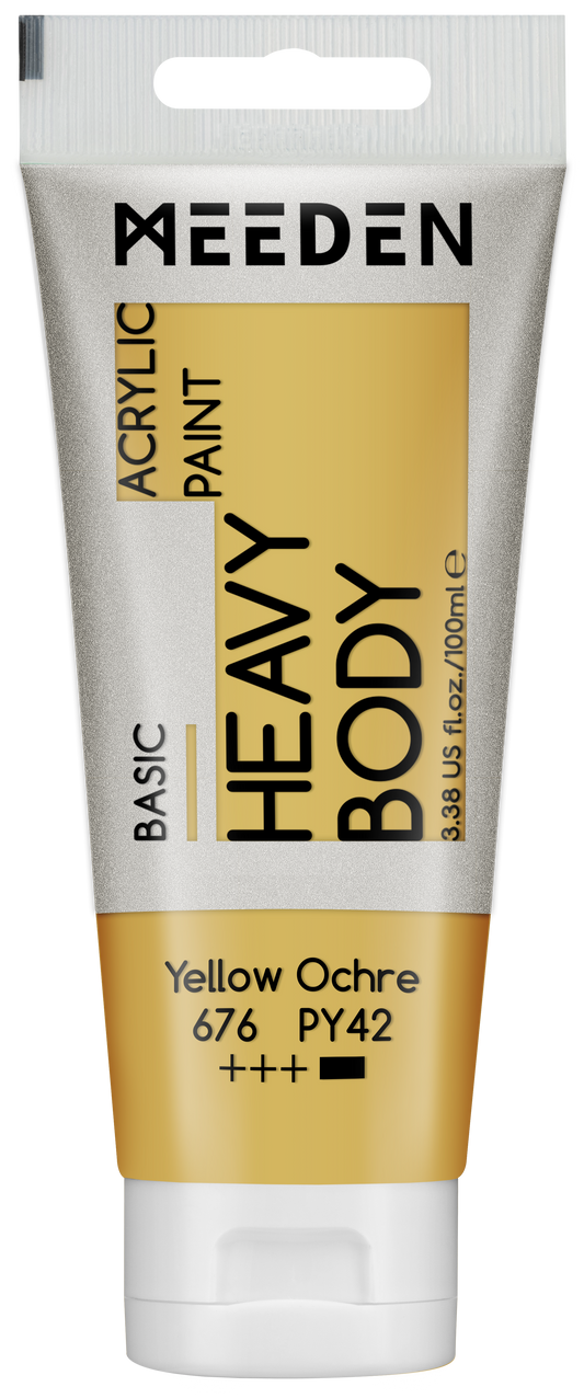 MEEDEN Art acrylverf Yellow Ochre 100ml tube | Schilderverf Club