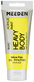 Acrylverf Bleekgeel heavy body 100 ml – MEEDEN Art