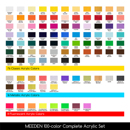 MEEDEN Art acrylverf set 100 kleuren - 2