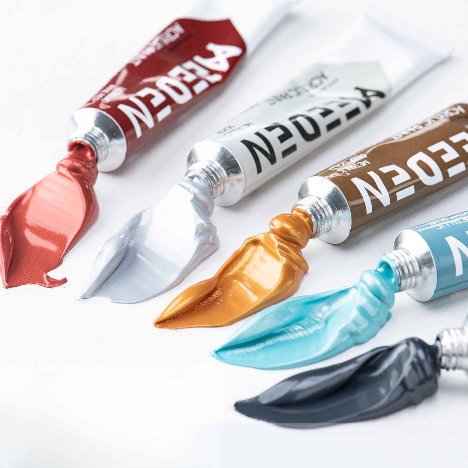 MEEDEN Art acrylverf set 12 metallic kleuren - 5