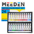 Aquarelverf set 24 kleuren in flesjes – MEEDEN Art
